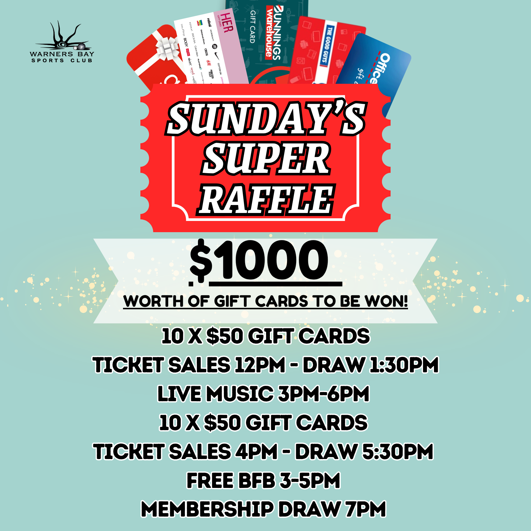 Sunday’s Super Raffle