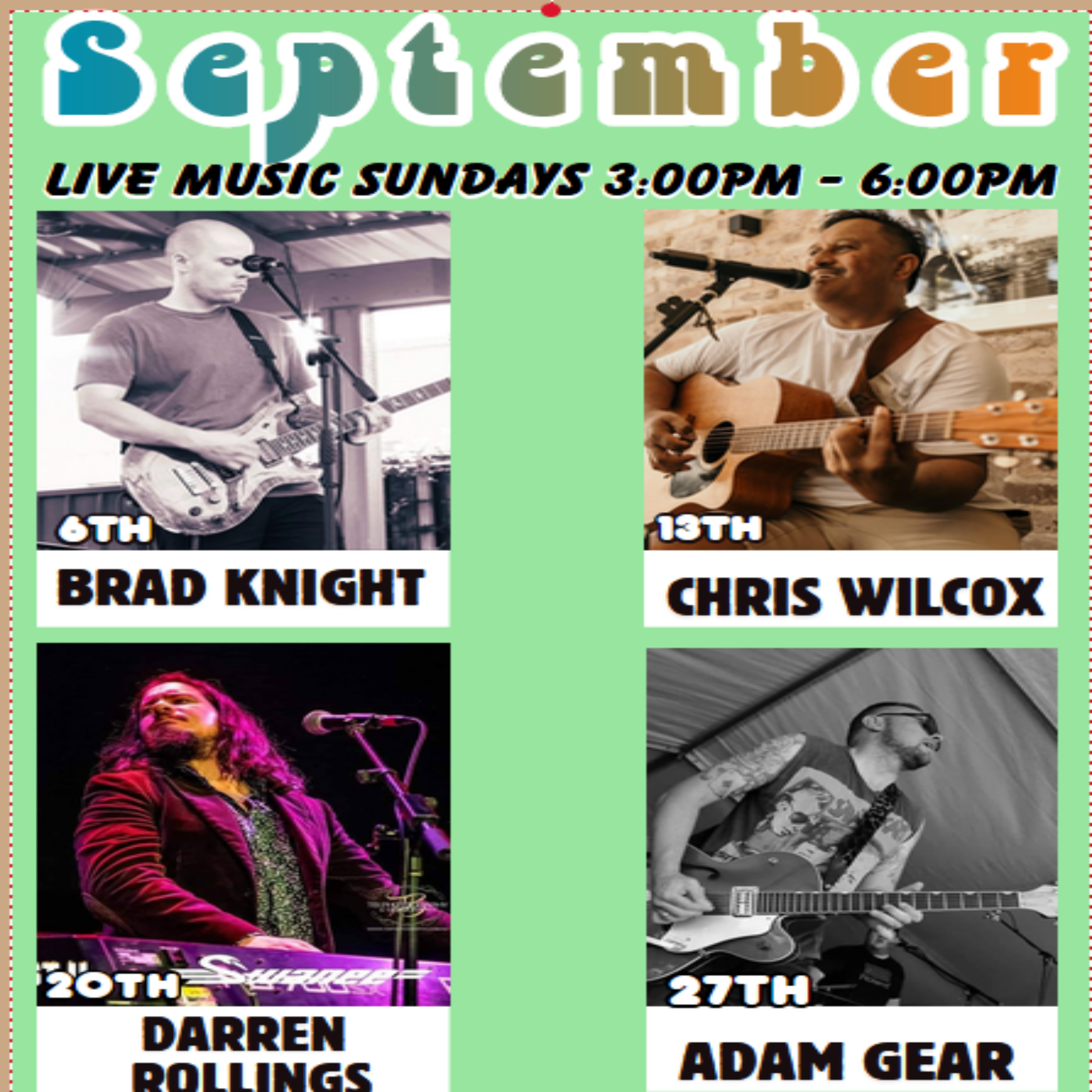 FREE Live Music in September