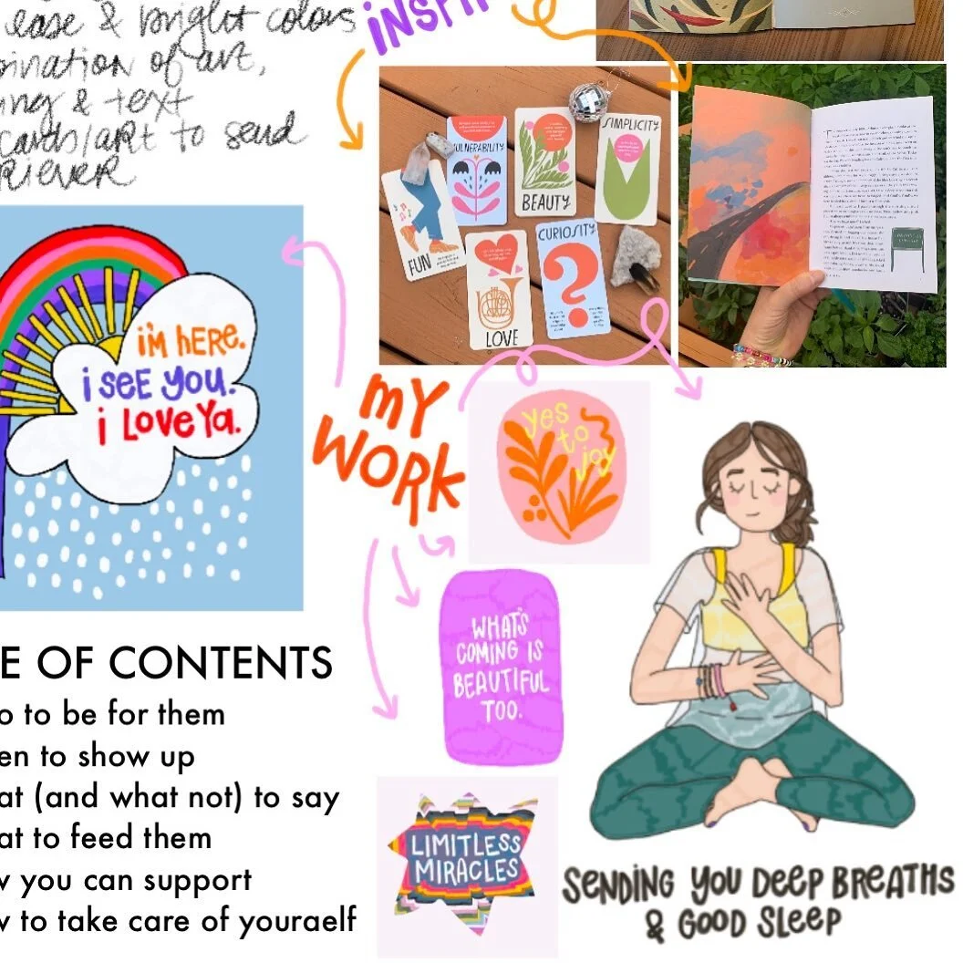 I&rsquo;m taking a course with @makeartthatsells in illustrated non-fiction books and the teacher told us to reflect on what people always come to us for advice and what we have experience in. It came through me like a lightning bolt- people always r