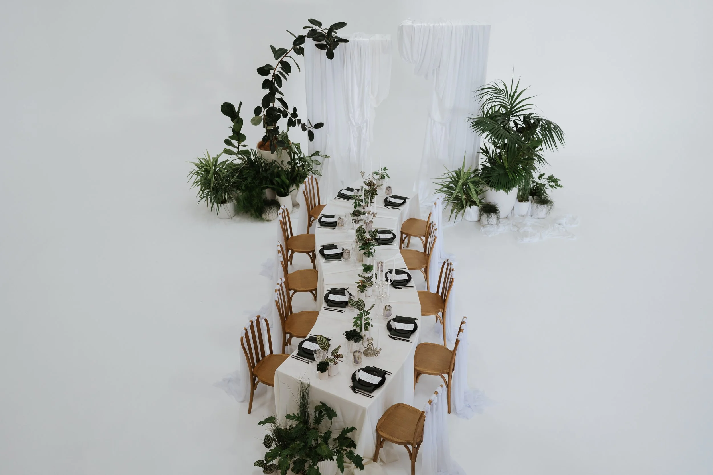 greenery wedding styling alternative to flowers