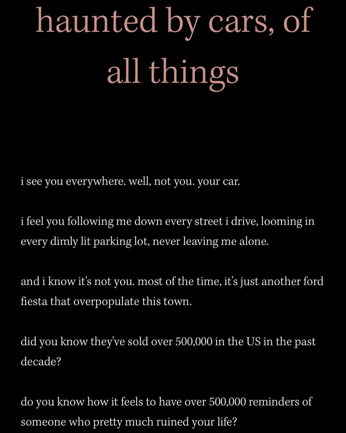 &ldquo;Haunted by cars, of all things.&rdquo; -anonymous 
Thank you for sharing your feelings on The Dark Page. You are shining the light for others to see and take a hold of. #hereforyou #thedarkpage #mentalhealth #mentalhealthawareness #youarenotal