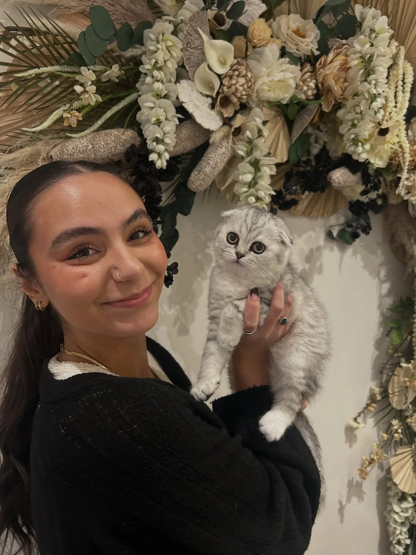 Little Odette came for a visit at aunties big new studio!