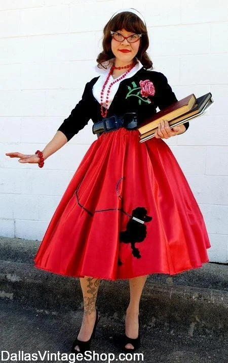 1950s style poodle skirt plus size