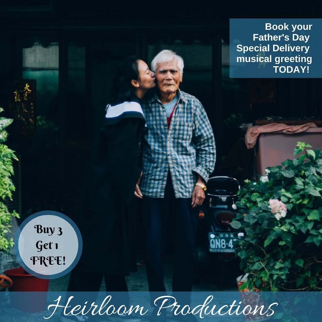 Want to celebrate the father figure in your life for Father&rsquo;s Day? Order a Special Delivery Musical Greeting! Complete the form linked in our bio with your song of choice and intake information.