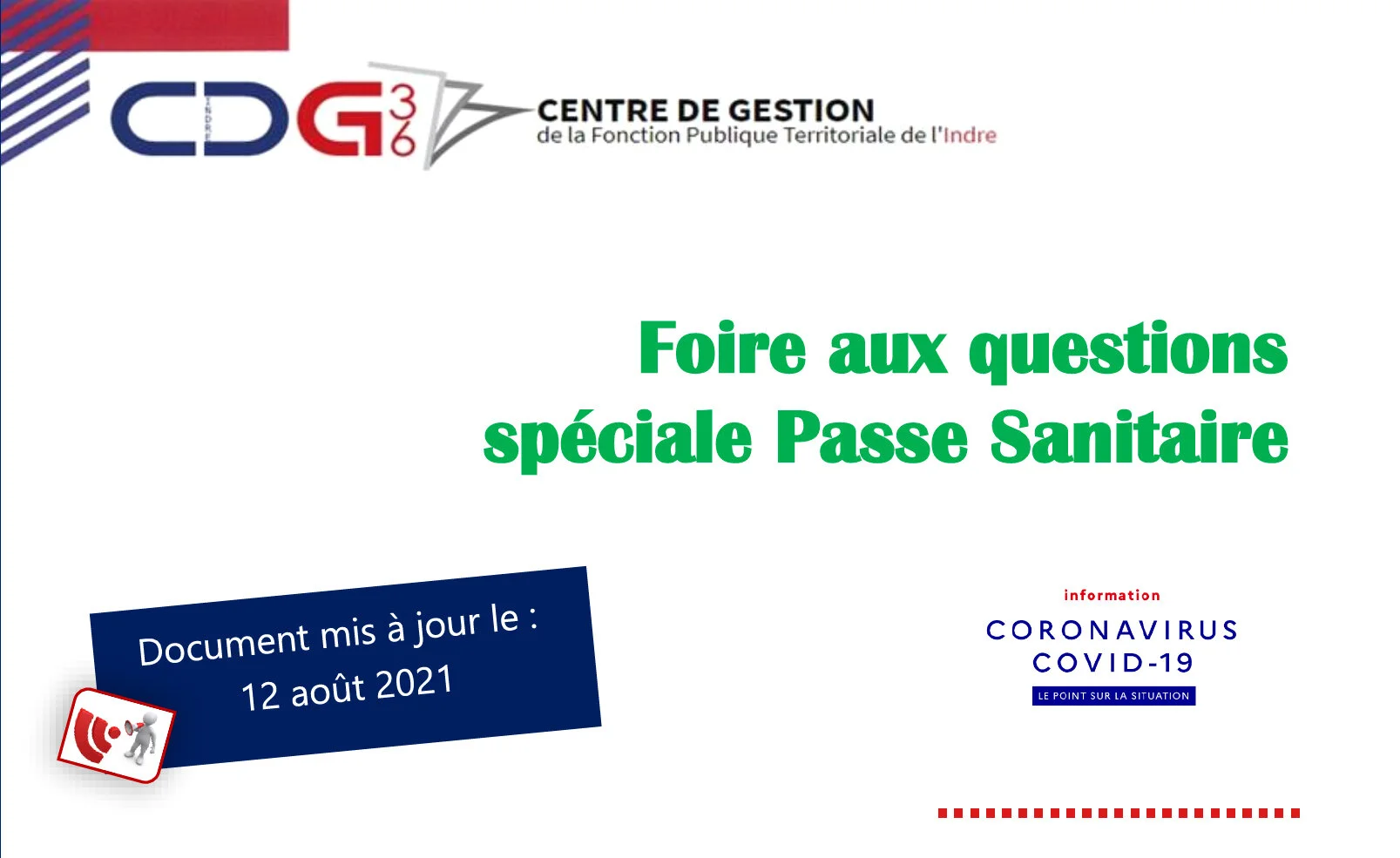 Foire aux questions spéciale Passe Sanitaire