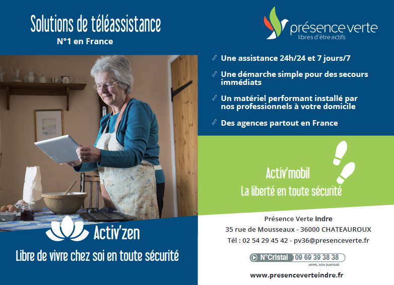 Présence Verte Solutions de téléassistance.
