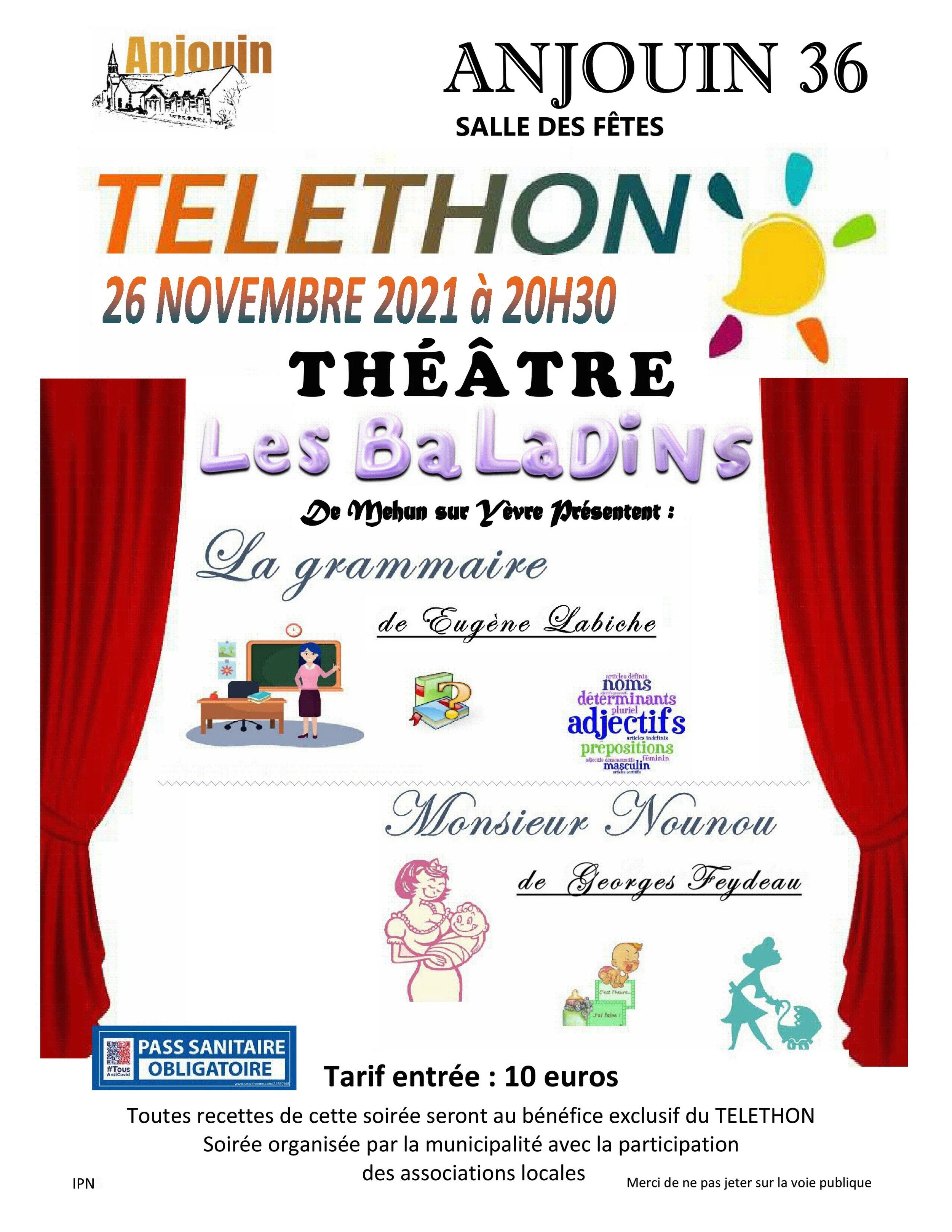 Téléthon à la Salle des Fêtes d'Anjouin