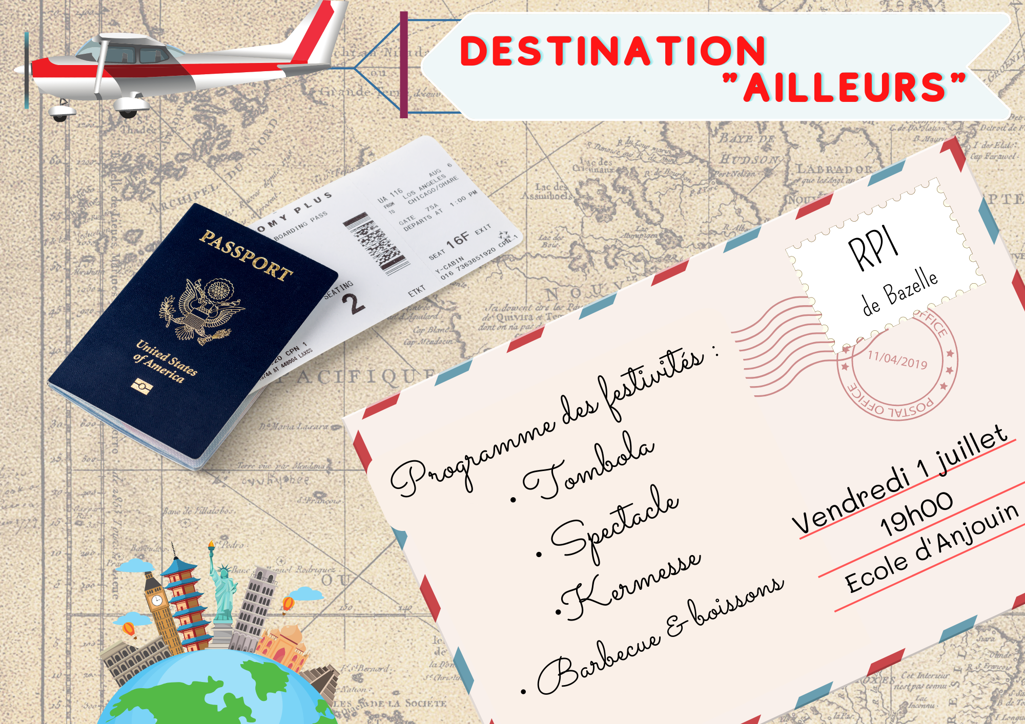 C'est la fête des écoles du RPI Anjouin, Dun le Poelier et Saint Christophe en bazelle !