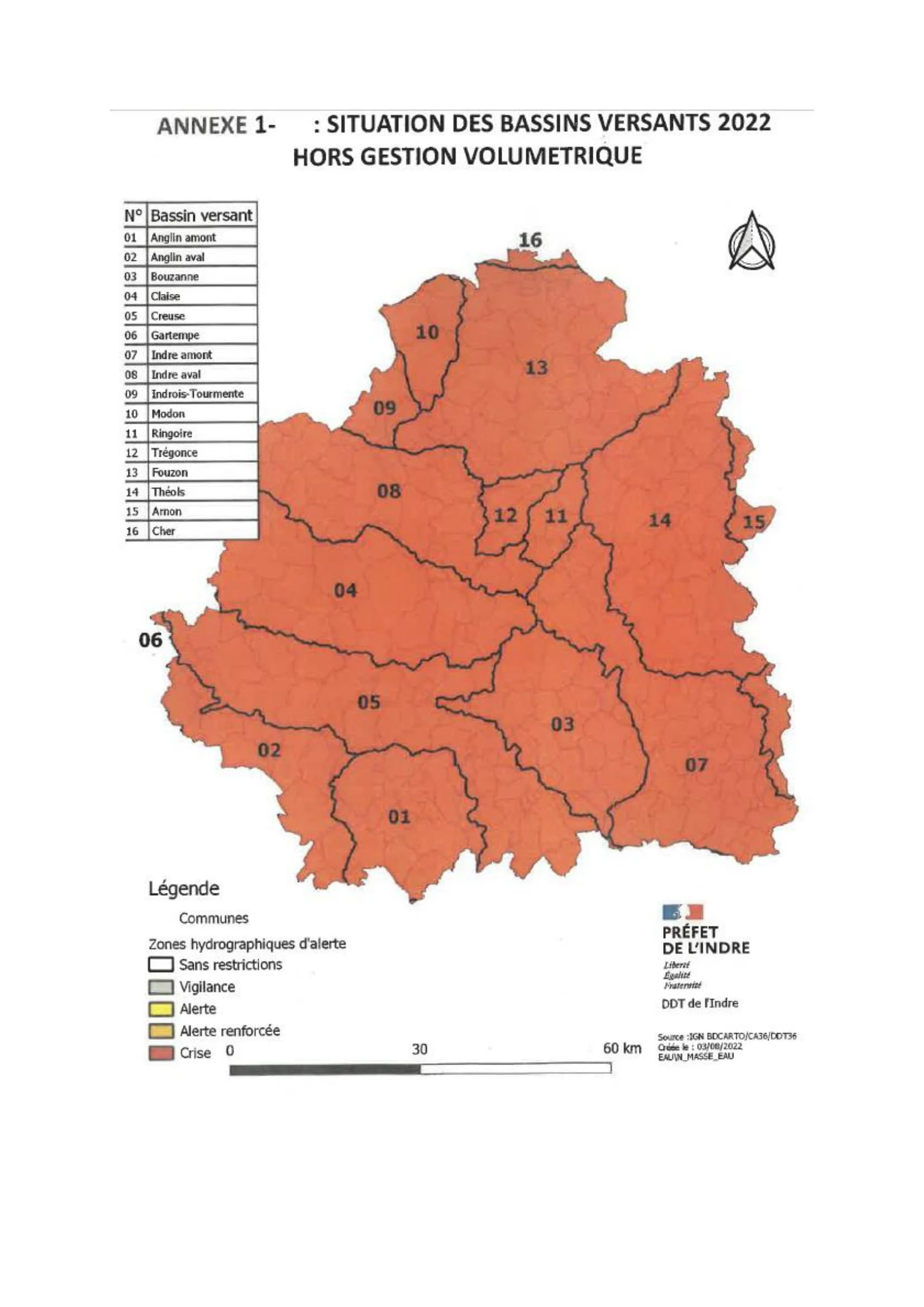 Nouvel arrêté de restriction des usages de  l'eau du 10 aout 2022