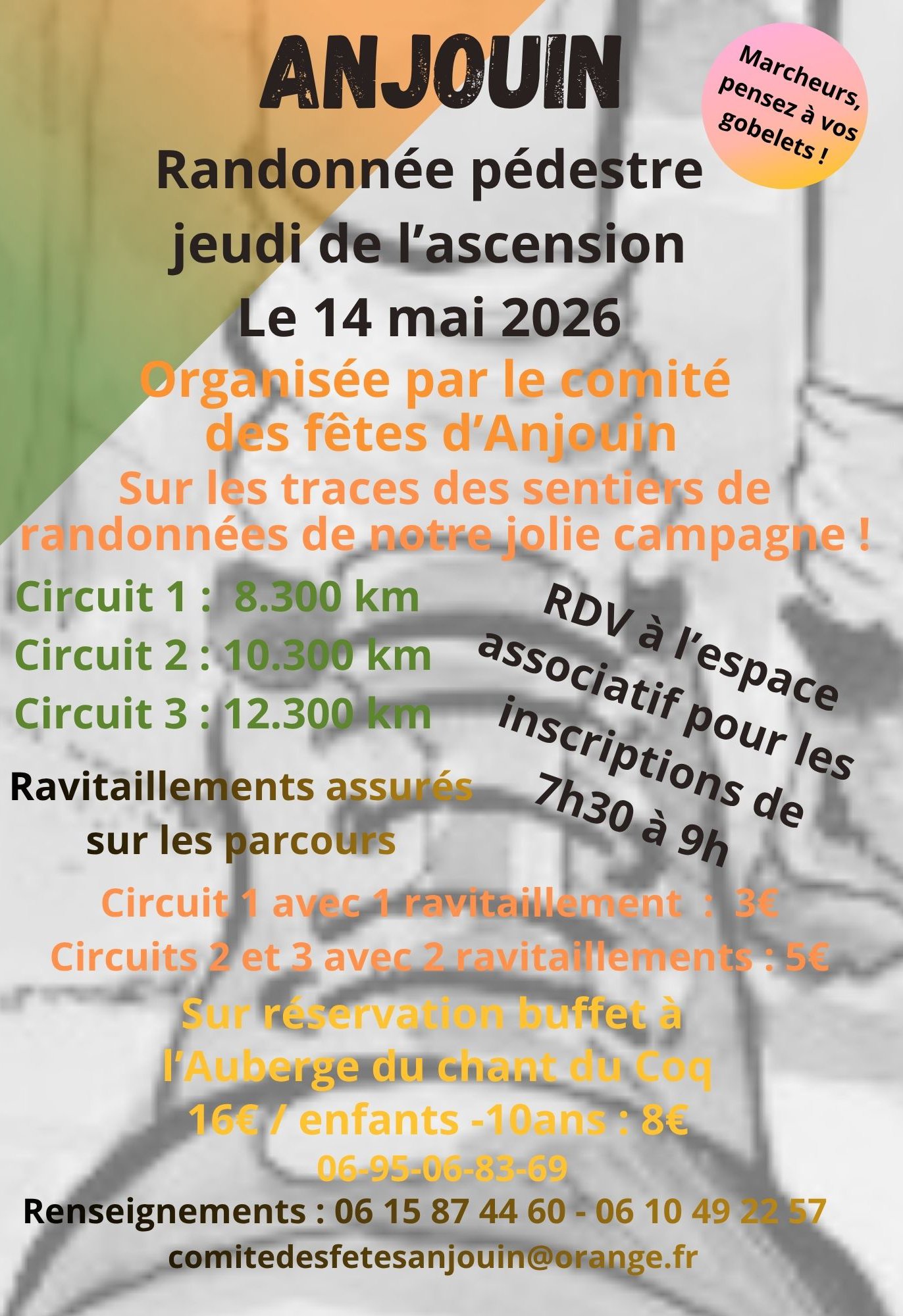 Randonnée du comité des fêtes d'ANJOUIN