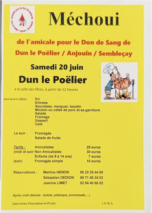 Méchoui des donneurs de sang