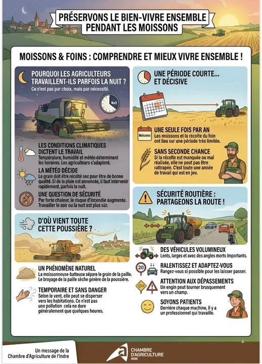 Période des moissons : soyons solidaires