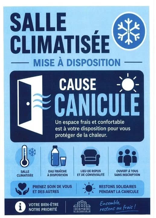 Salle climatisée mise à disposition