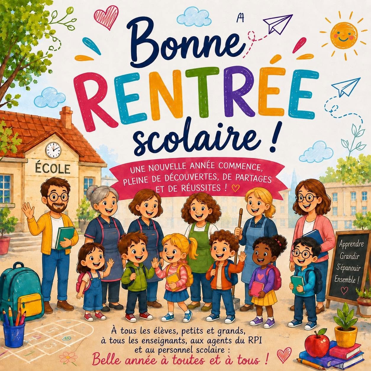 C’est la rentrée au RPI de Bazelle.