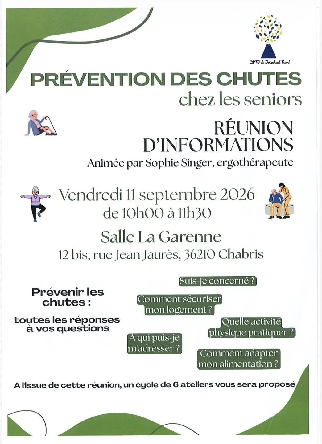 Préventions des chutes chez les seniors