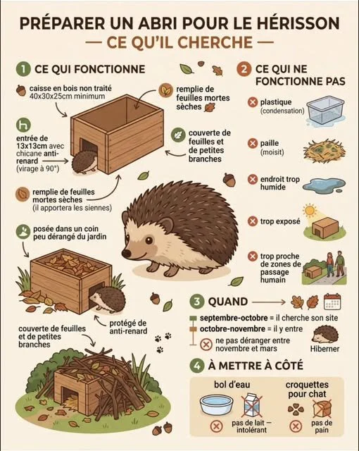 Un abri pour le hérisson, c'est maintenant !