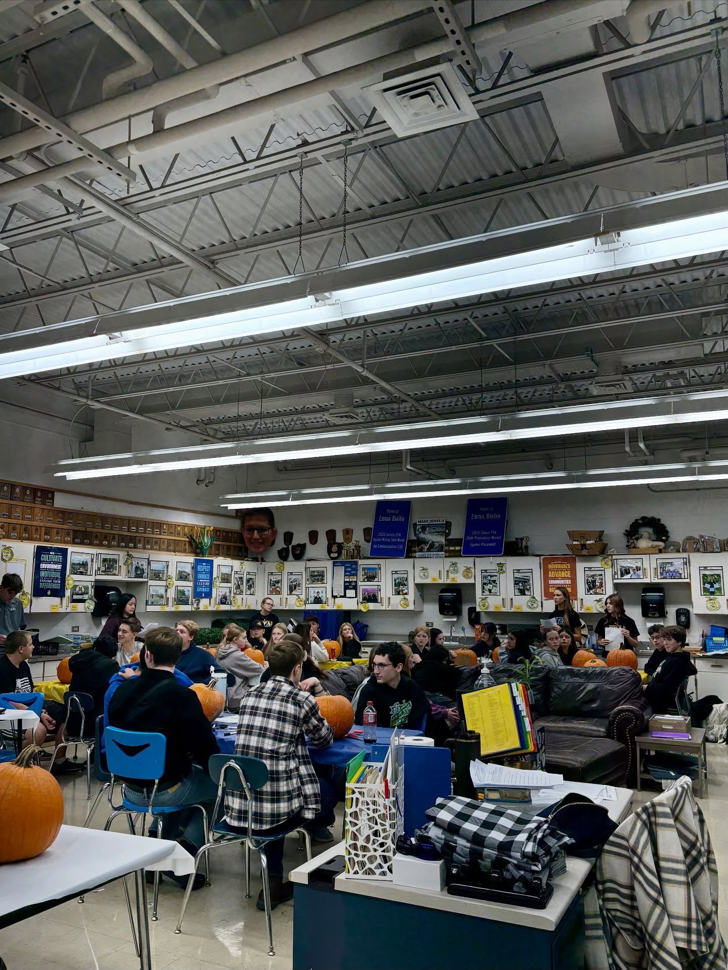 🎃 Our October chapter meeting was held Wednesday, October 22nd

🎃 We had 86 members attend our meeting

🎃 Community service consisted of making farmer goodie bags that will be distributed on a later date

🎃 For dinner we had Casey&rsquo;s pizza &