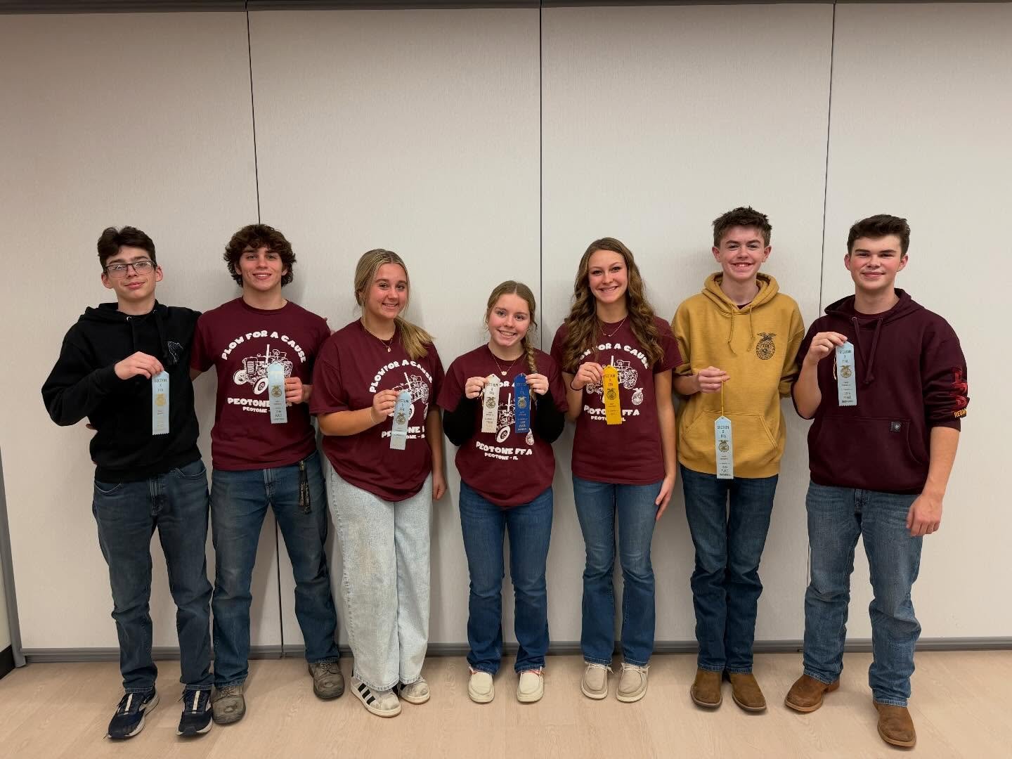 Wednesday night was Section 10 Dairy Foods &amp; Agronomy! 

Our Dairy Foods team placed 3rd with all individuals placing in the top 20! Dairy Foods competitors had to identify cheese, label dairy and non-dairy products, detect defects in milk sample