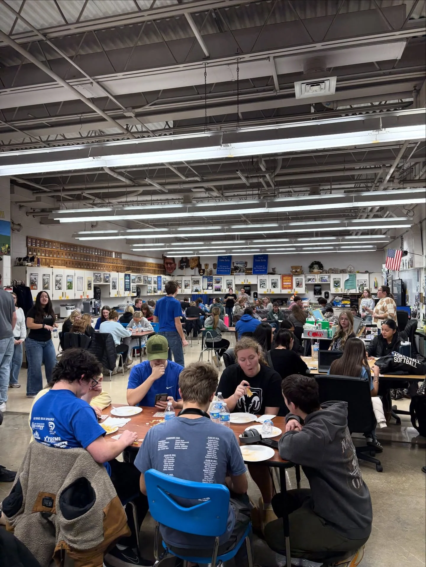 Today was our January chapter meeting

❄️ We had 75 members join us tonight 

❄️ Our CDE spotlight of the month was the Meat Evaluation CDE, where we had members participate in judging and ranking the meat cuts 

❄️ We made chemo care packages that w