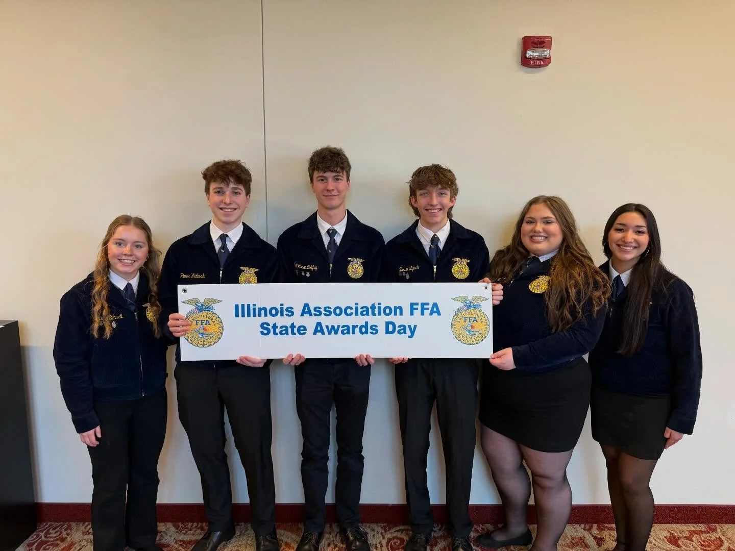 ⭐️⭐️⭐️2 STATE CHAMPS, 2 STATE RUNNER UPS, 2 STATE FINALISTS⭐️⭐️⭐️

Today was State Awards Day and Peotone was well represented. Congratulations to these 6 Peotone FFA members for being some of the best FFA members Illinois has to offer!

STATE CHAMPI