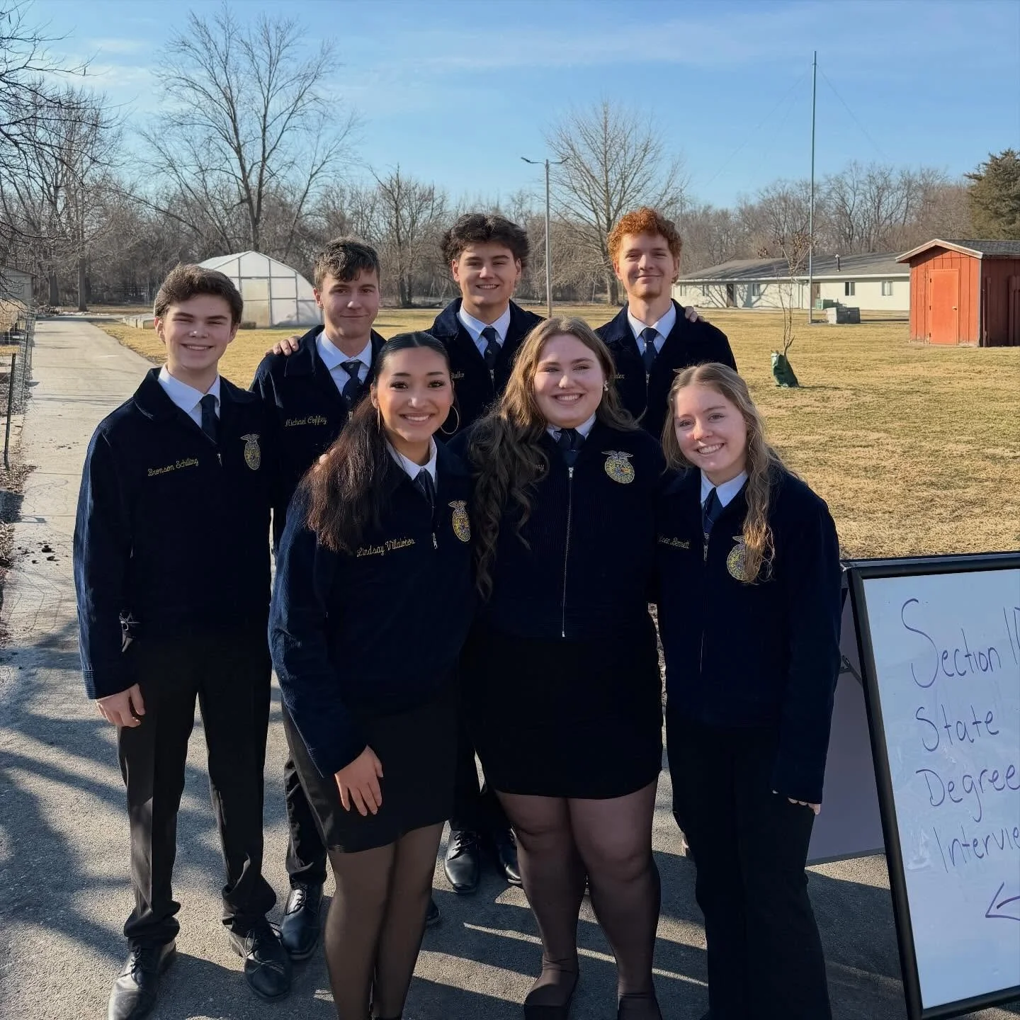 ⭐️7 STATE DEGREES⭐️

Congratulations to these high performing FFA members who have contributed to the largest class of State Degrees our chapter has ever had in one year!

⭐️Chelsea Bennett
⭐️Ethan Bialko
⭐️Michael Coffey
⭐️Isabella Denny
⭐️Haden Mue