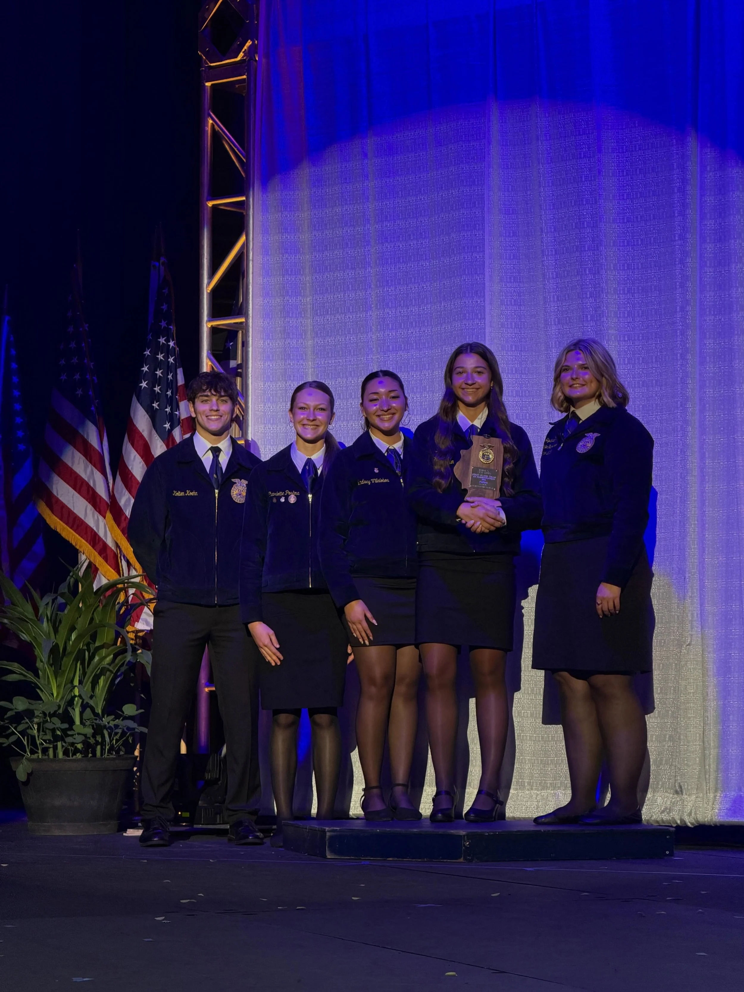 And just like that&hellip; State Convention is over! 

This afternoon at the final session, we had a few more recognitions before the final tap of the gavel to end convention.

⭐️Our Ag Communications CDE team of Kolten Koehn, Lindsay Villalobos, Cha
