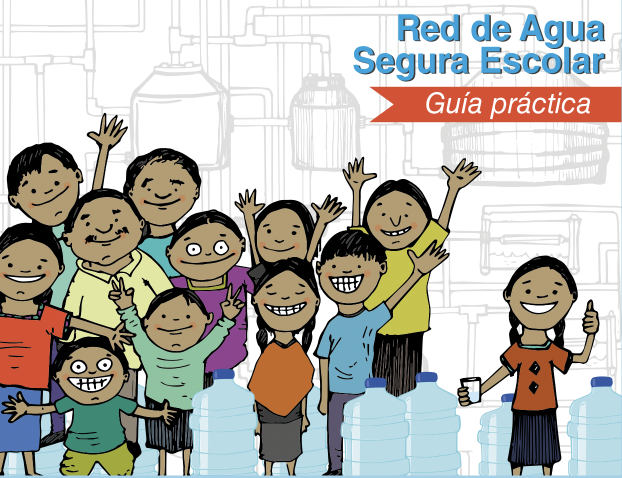 Manual para la formación de redes de agua escolar, de Cántaro Azul.