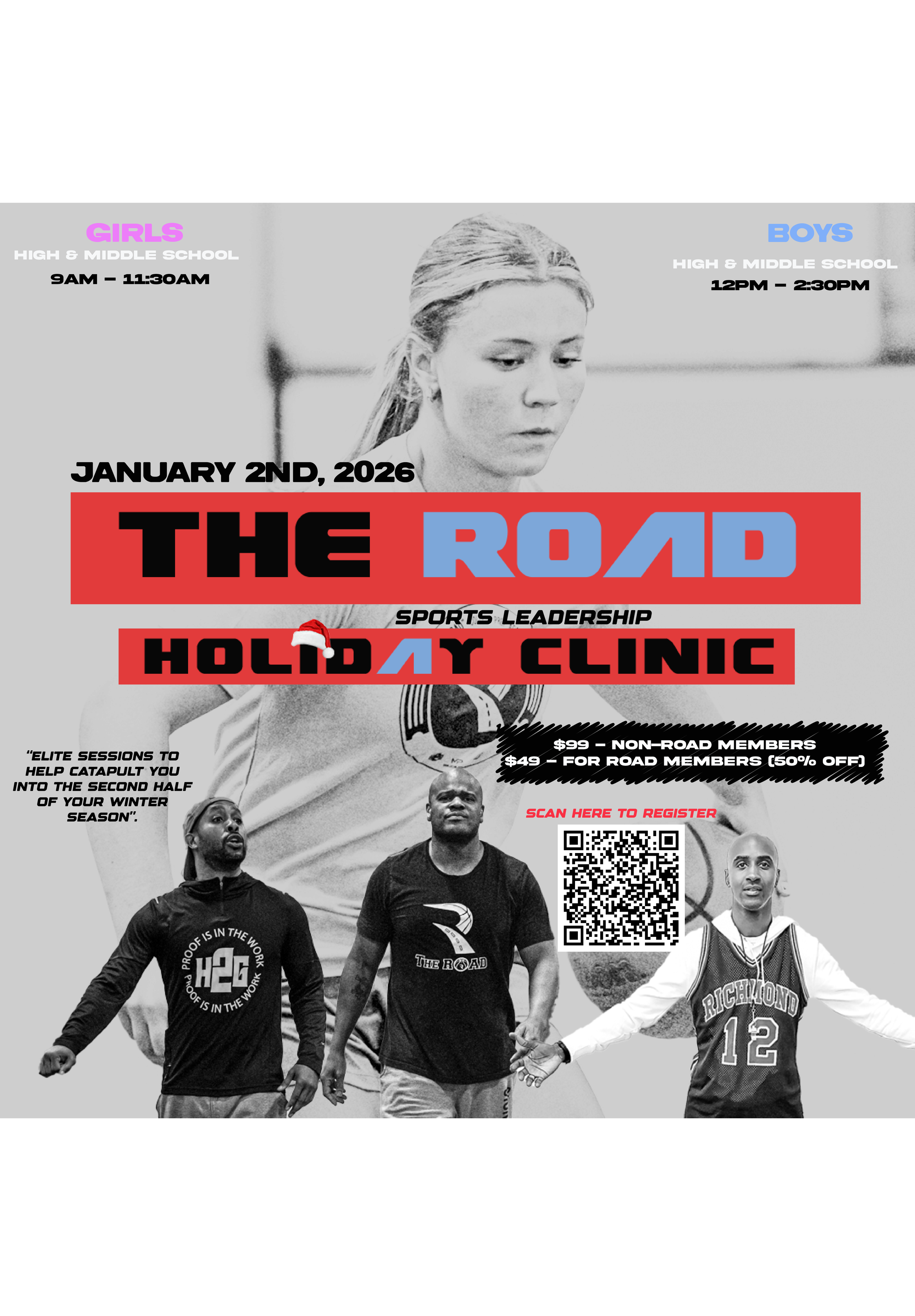 THE Road "SPORTS LEADERSHIP" Holiday Break Clinic