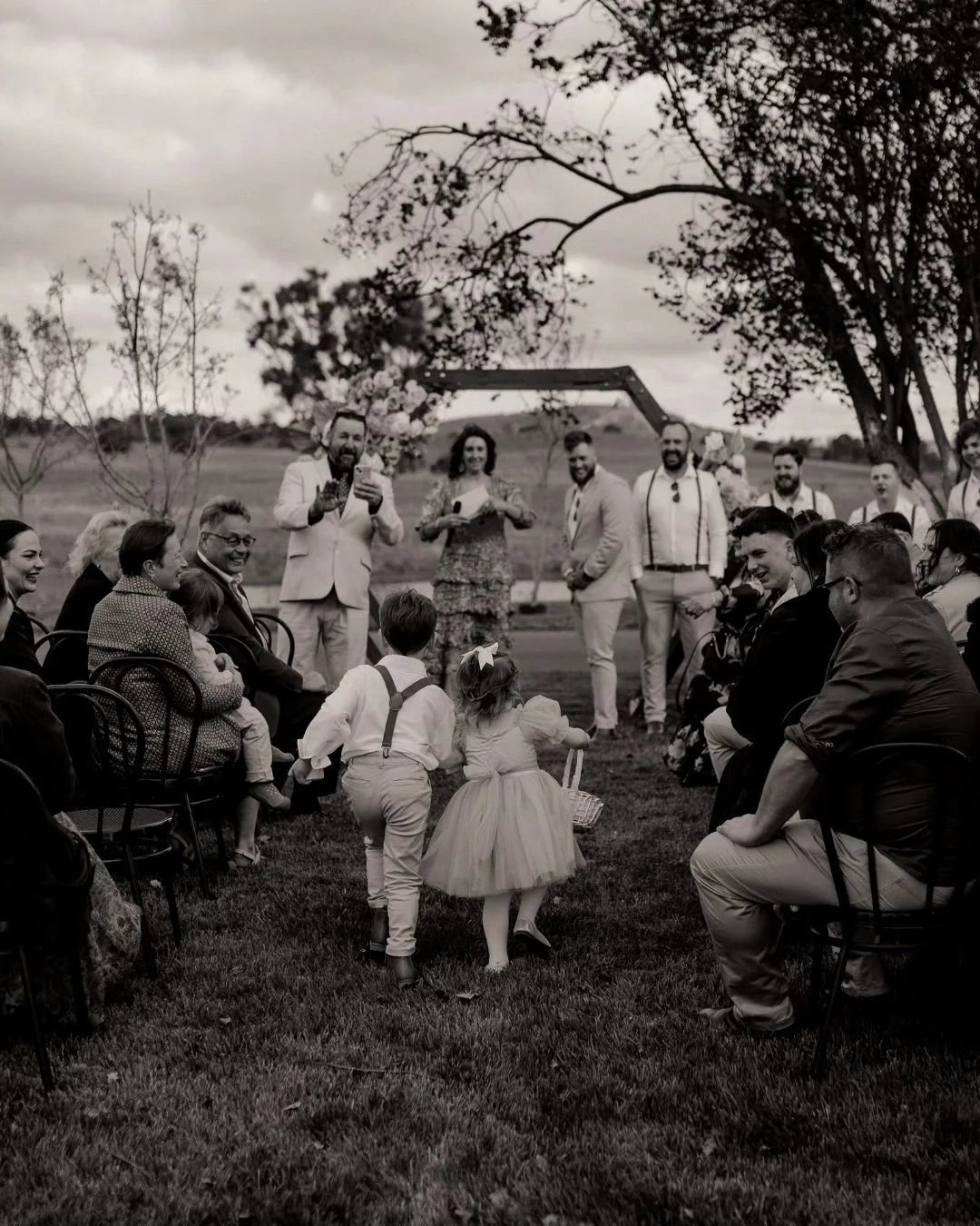 🌸 Cuteness. Overload. 🌸
We&rsquo;ll admit it &mdash; no one steals the show quite like the littlest members of your wedding crew. Whether they&rsquo;re scattering petals with pure concentration or clutching the rings like it&rsquo;s the most import