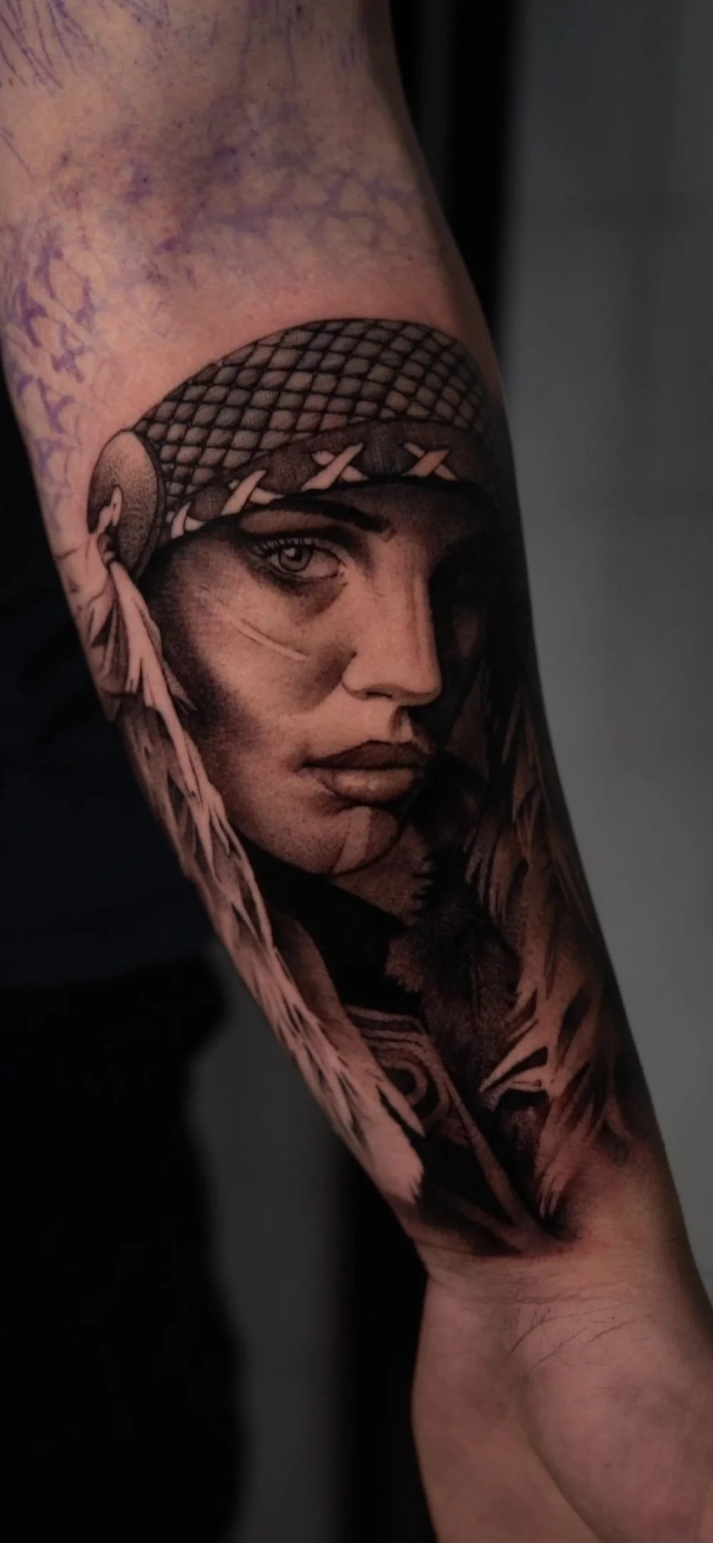 Black and grey tattoo by Cody Wilson