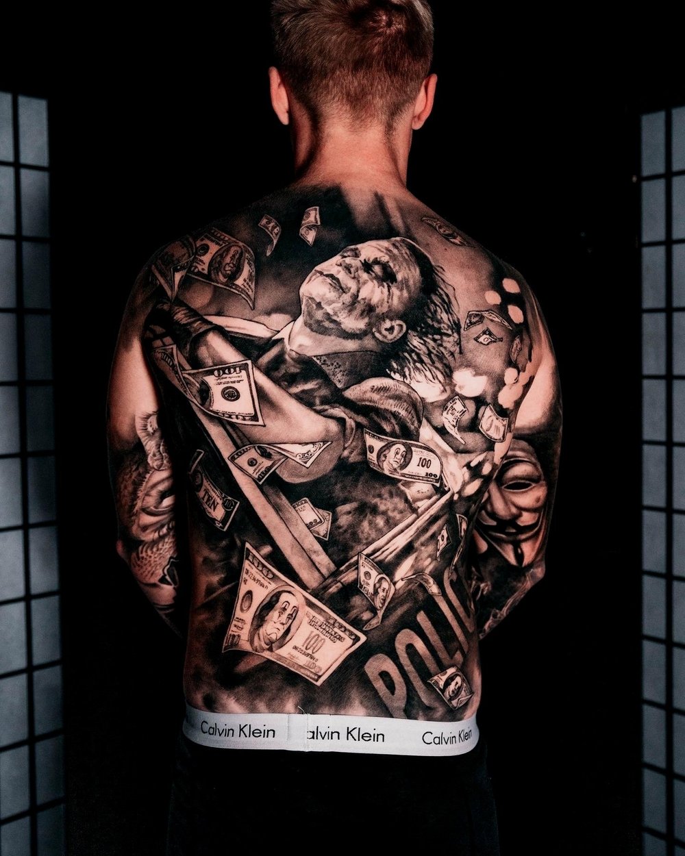 Black and grey tattoo by Cody Wilson
