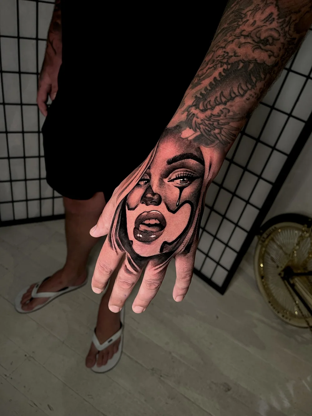 Black and grey tattoo by Cody Wilson