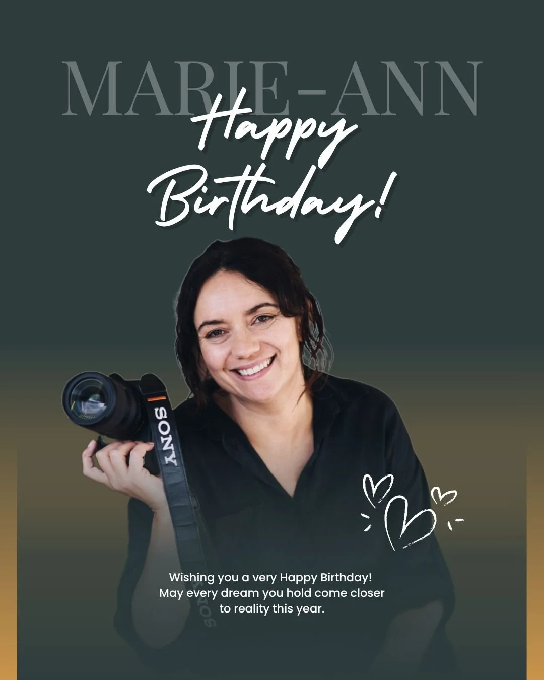 Happy Birthday Mari Ann!

We hope today gives you a moment to pause, celebrate yourself, and feel how valued you are. Not just for your work, but for who you are.

Wishing you a year ahead filled with growth, wins (big and small), and moments that fe