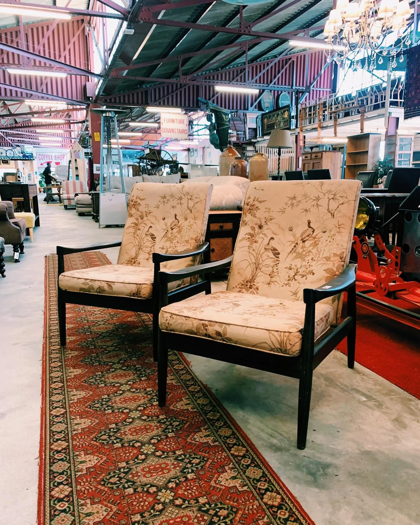 Beautiful pair of Mid-Century occasional chairs. Very well looked after.

R2950 each.