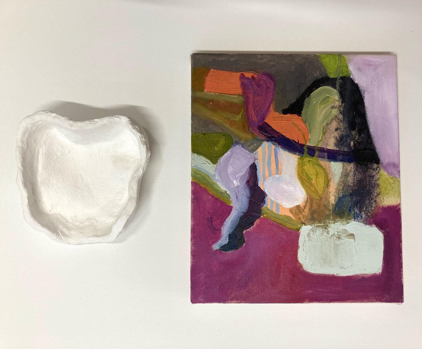 Two works in progress right now but they look cute together