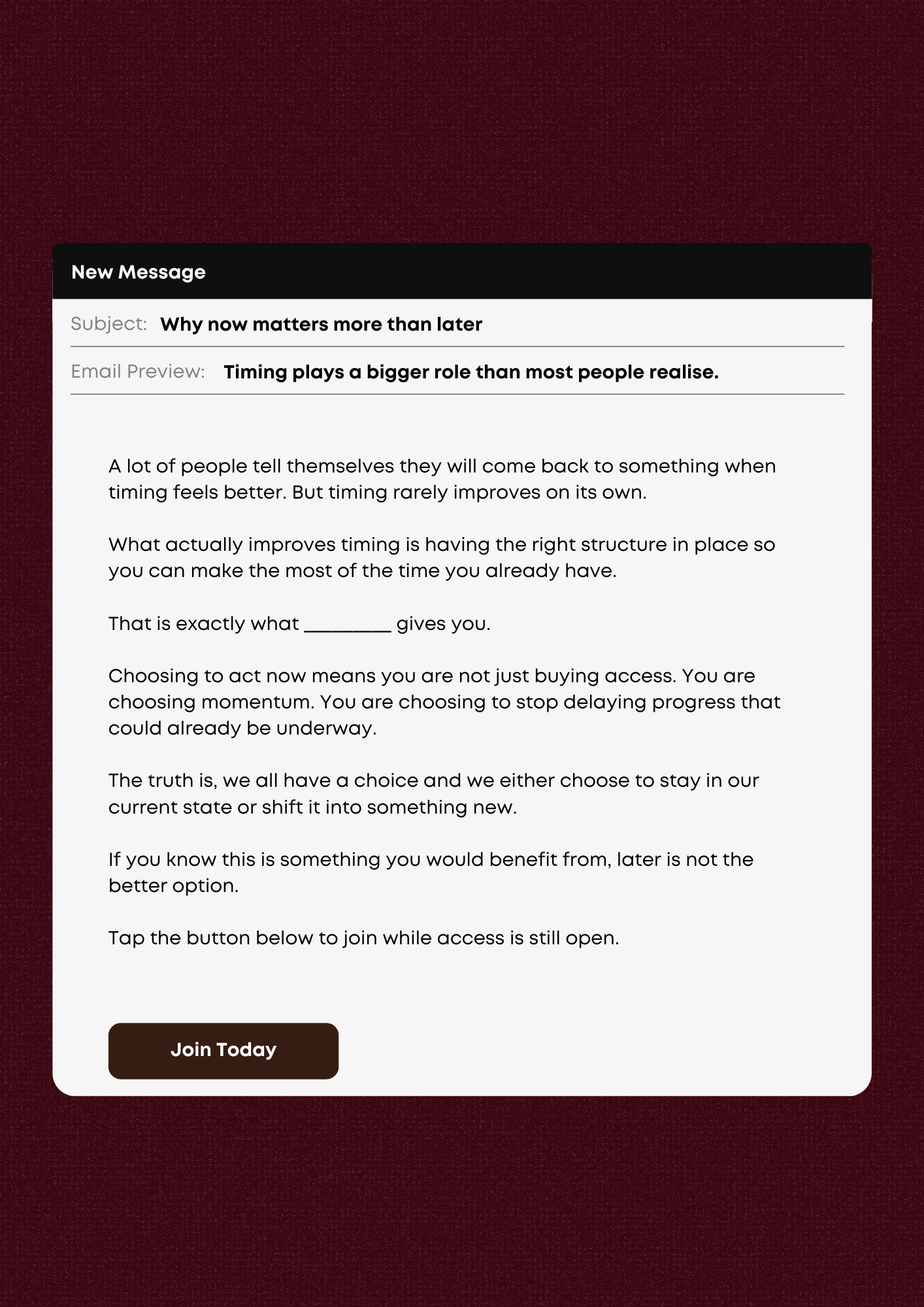 Launch: Why now matters more than later