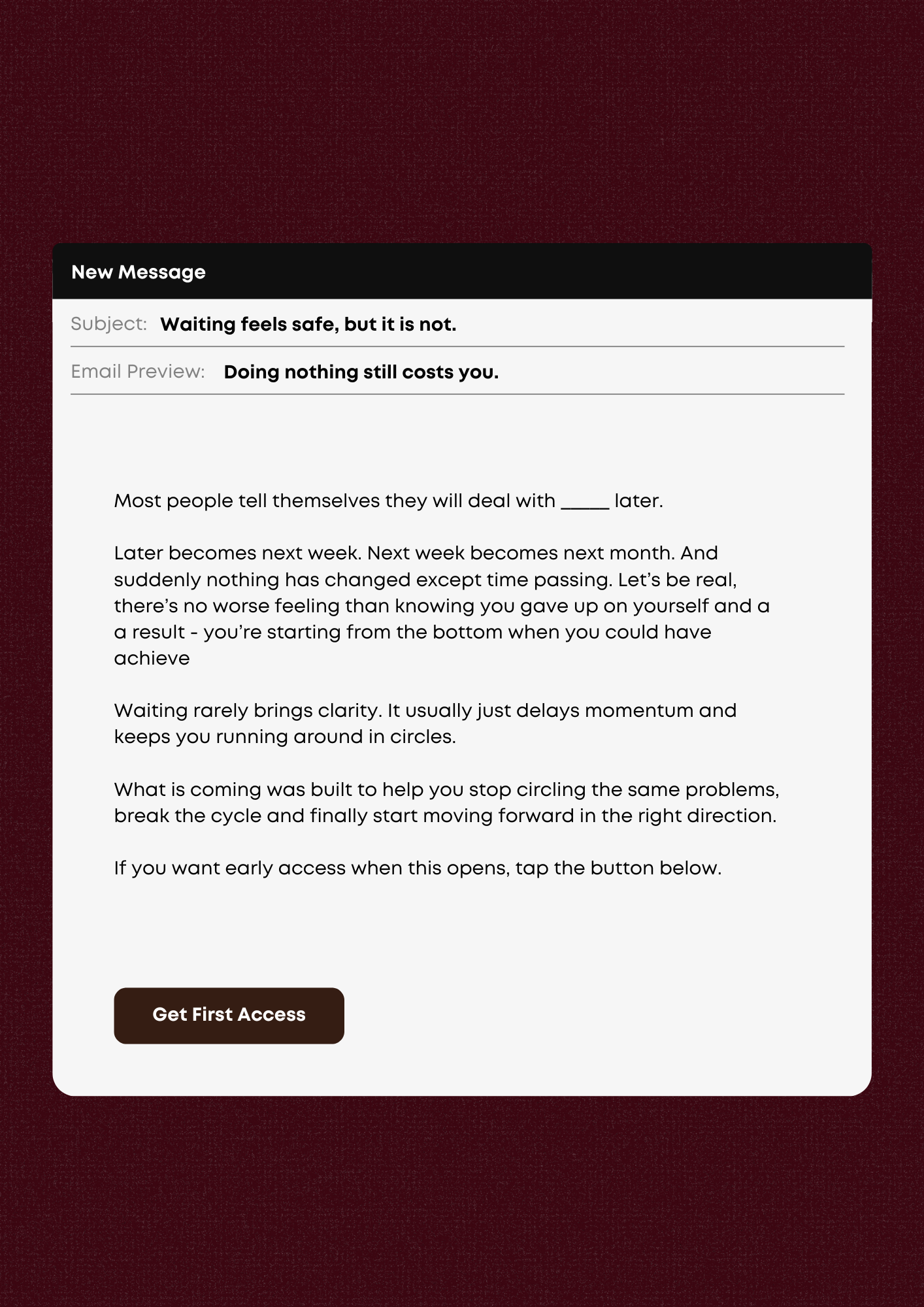 Prelaunch: The Cost of Waiting