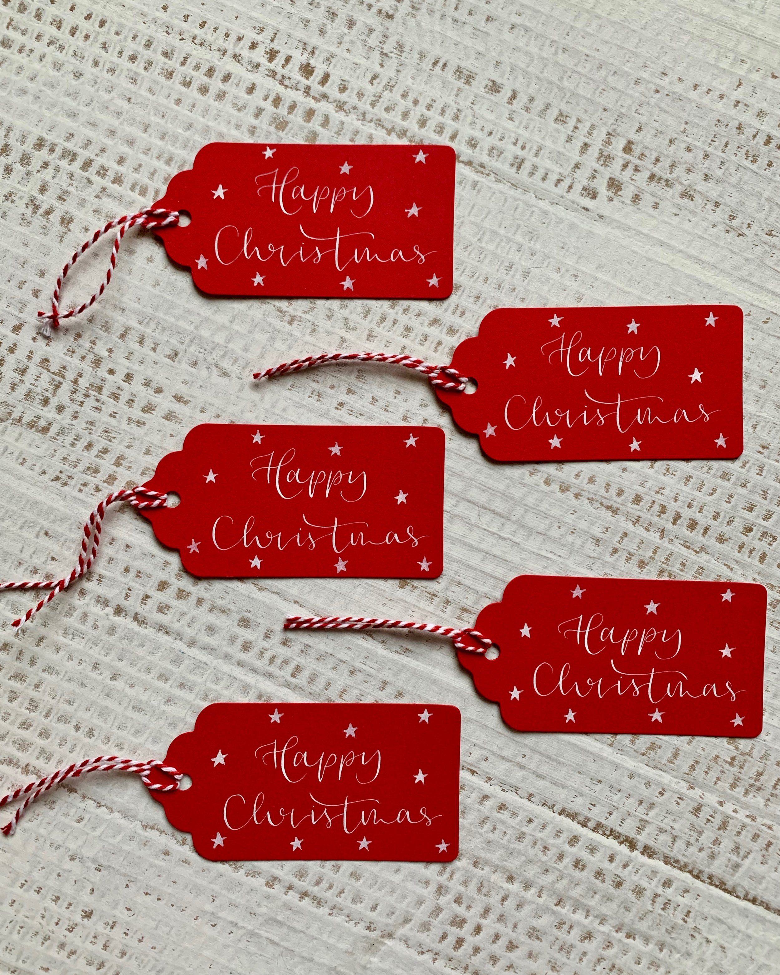 Handwritten Christmas Gift Tags