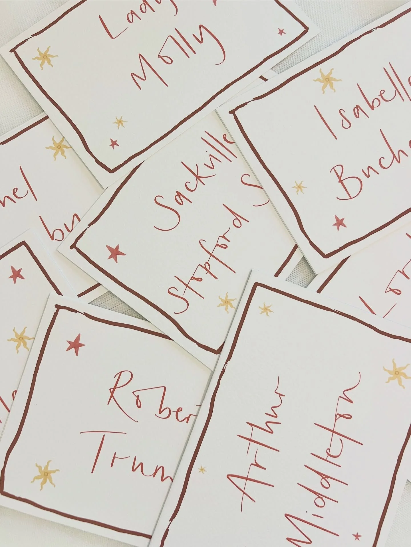 T A B L E  N A M E S ✨
&bull;
&bull;
&bull;
#weddingstationery #onthedaystationery #bespokestationery #tableplan #findyourseat