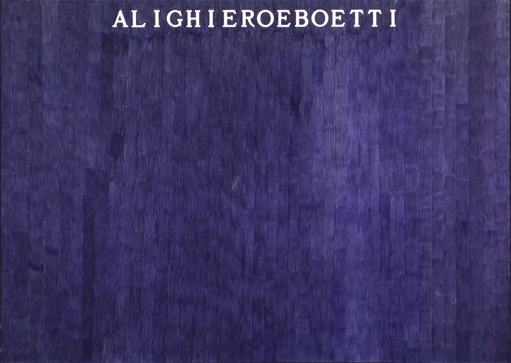 Cat. n. 480
ALIGHIEROEBOETTI, 1973, penna biro blu su carta, 70 x 100 cm