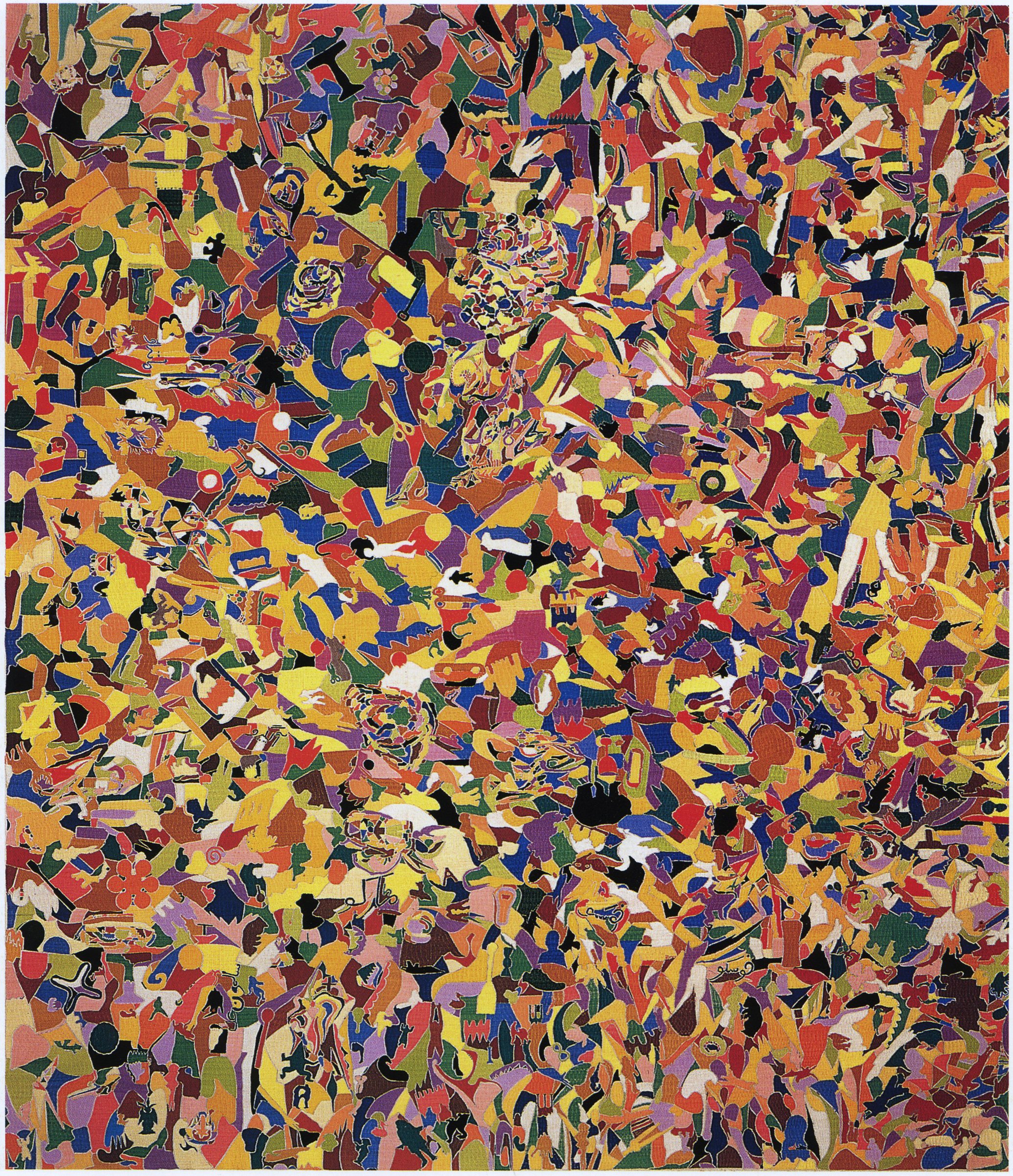 Cat. n. 1312
Tutto, 1983, ricamo su tessuto, 275 x 240