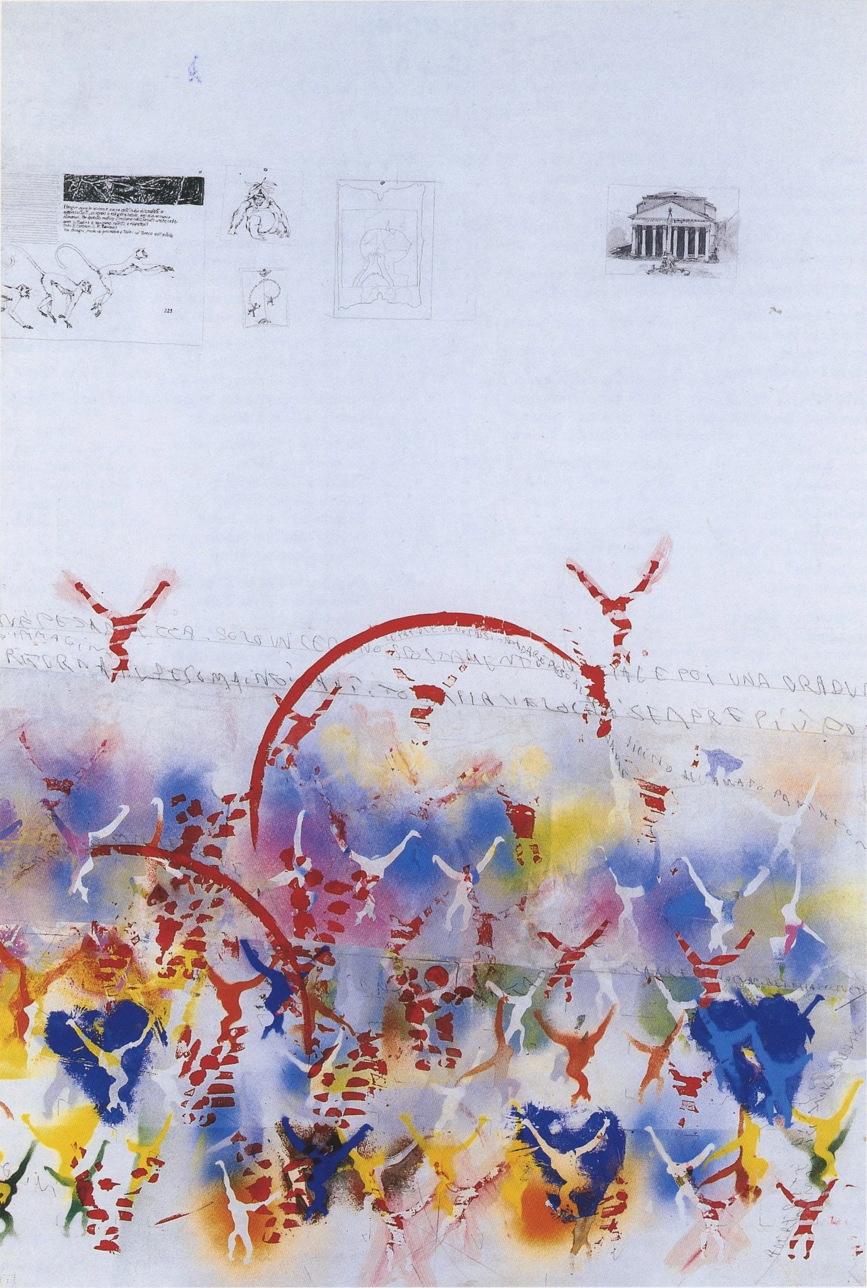  
Senza titolo (Extra strong) (1985-1987), guazzo e matita su carta, 54 x 35 cm