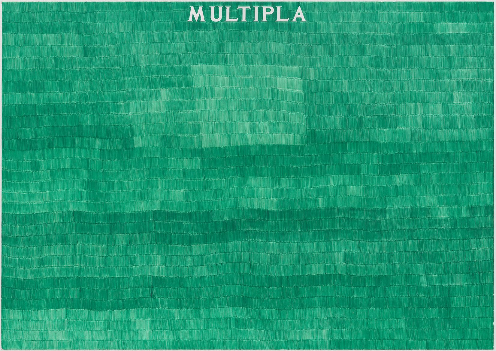 Cat. n. 966
MULTIPLA, 1978,
penna biro verde su carta, 70 x 100 cm