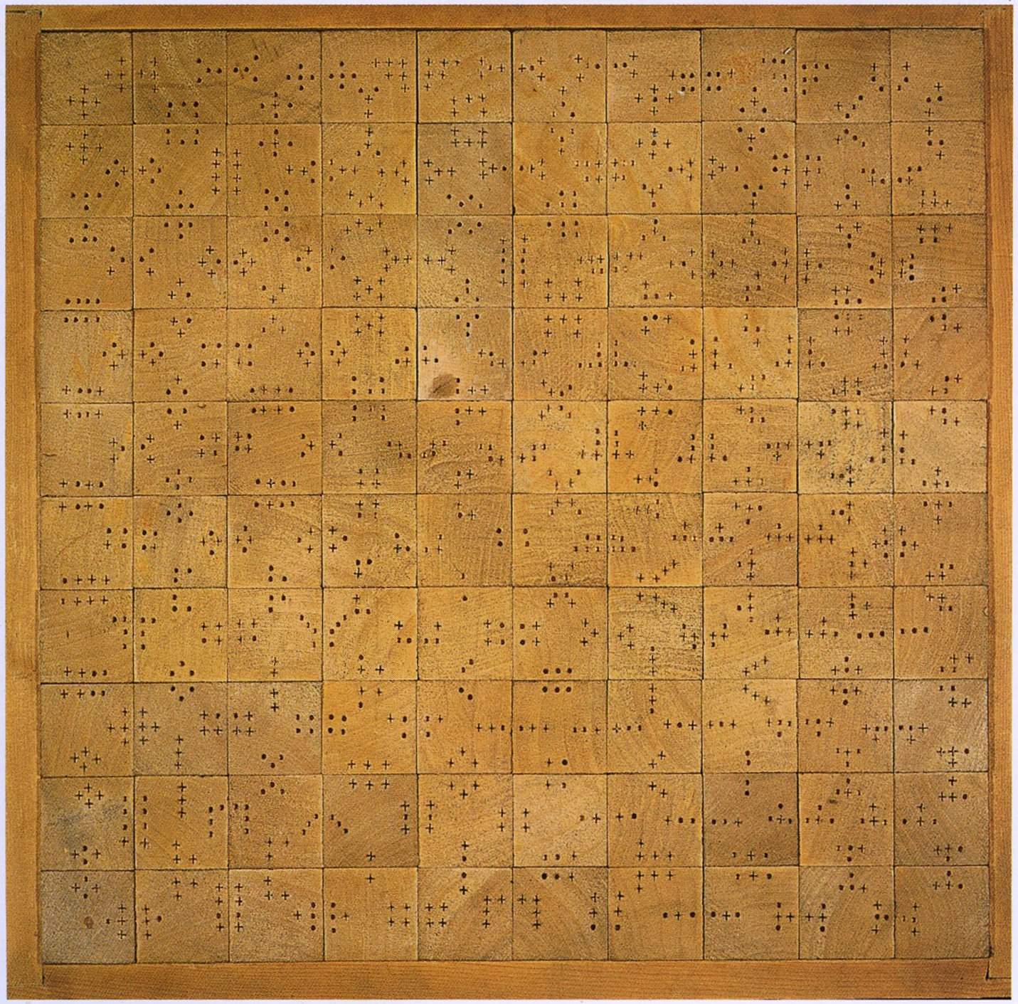 Cat. n. 214
Dama, 1968-1970, 6 x 55 x 55 cm