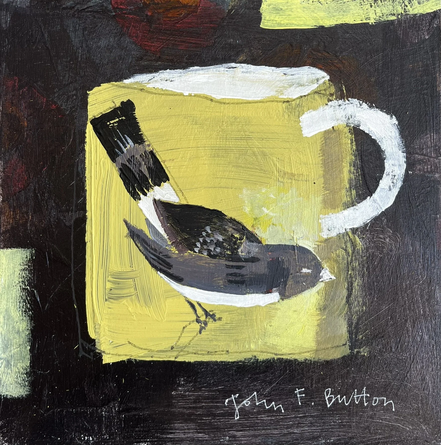 Little Treasure III, 20x20cm, acrylic on board, framed £375 available from Prince & Pilgrim Gallery, Richmond UK