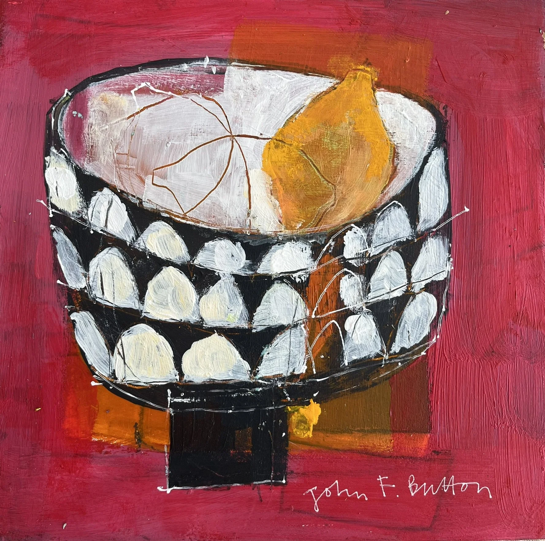 Little Treasure II, 20x20cm, acrylic on board, framed £375 available from Prince & Pilgrim Gallery, Richmond UK