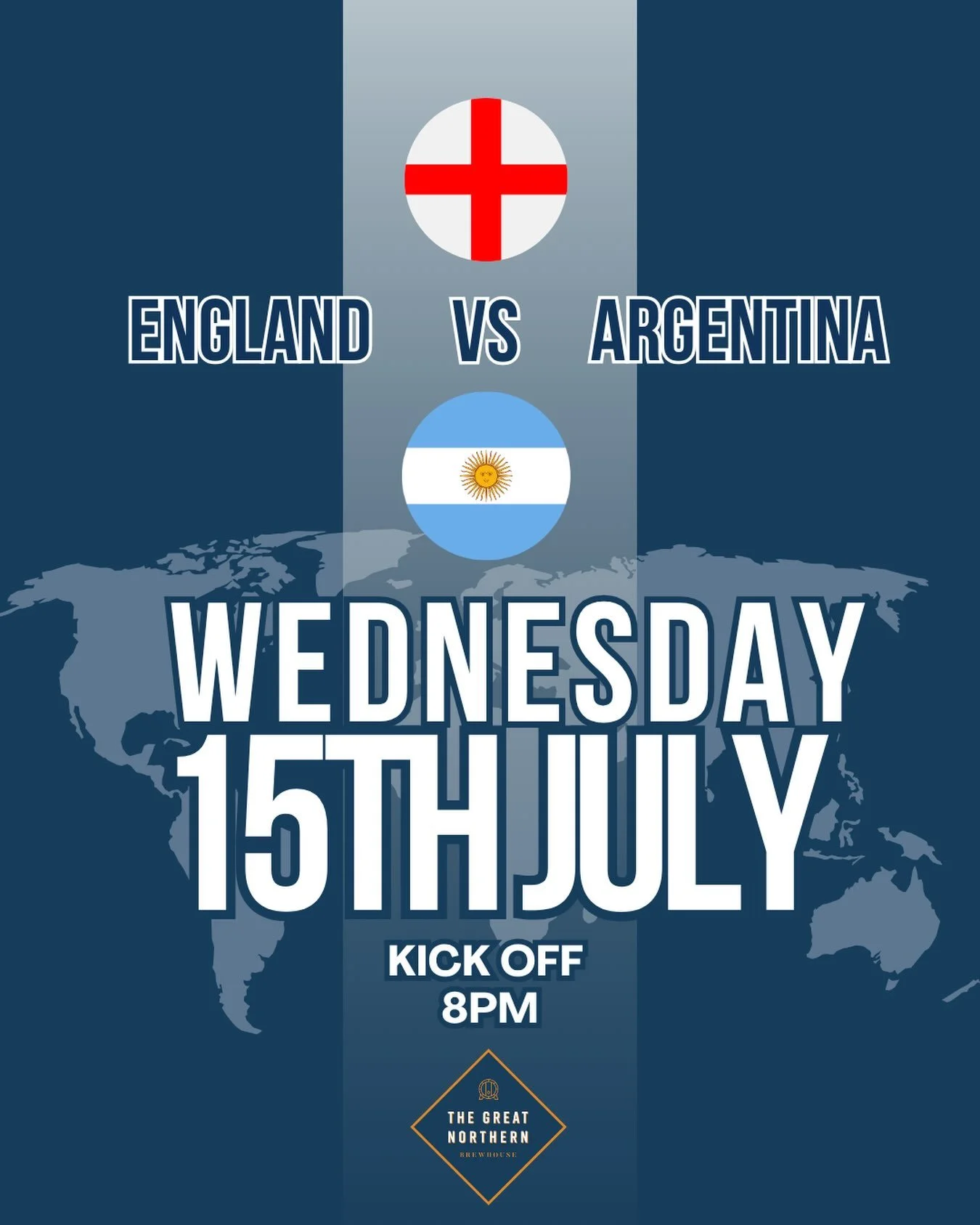The road to the World Cup Final continues&hellip; 🌍🏆

🔥 Wednesday&rsquo;s Semi-Final
🏴󠁧󠁢󠁥󠁮󠁧󠁿 England V Argentina 🇦🇷 
⏰ 8pm Kick-Off

Can the Three Lions take one more step towards bringing it home? 🤞

Get in early, book a table and roar 