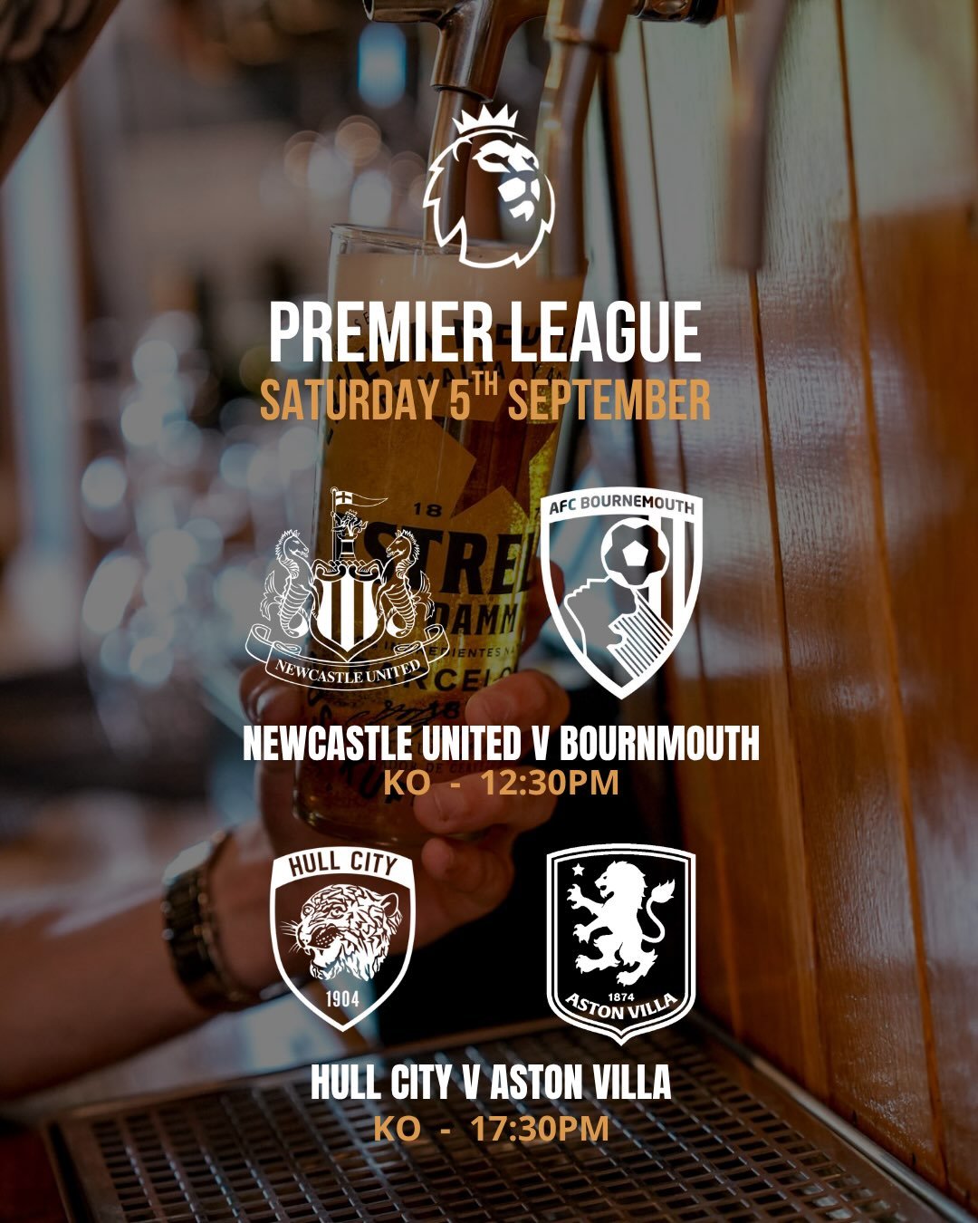 ⚽️ A weekend of cracking Premier League fixtures awaits, including the London derby - Arsenal v Chelsea 🔥 this Sunday at 4:30pm!

Join us at The Northern for a weekend of great sport, great drinks and even better company 🍻

Round up the mates, grab