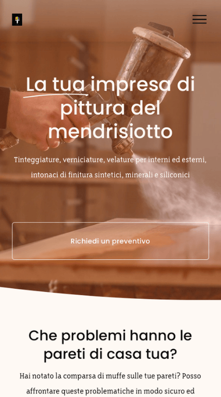 Paolo Romerio Webseite, impresa di pittura