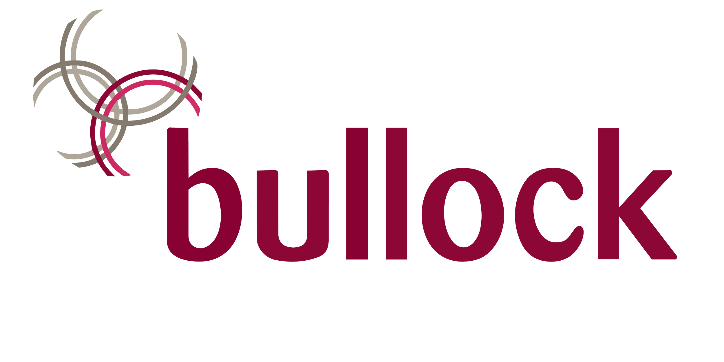 Logo of Bullock with stylized overlapping circles and a yellow stripe at the top.